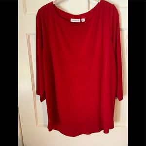 Poly knit hi-lo tunic